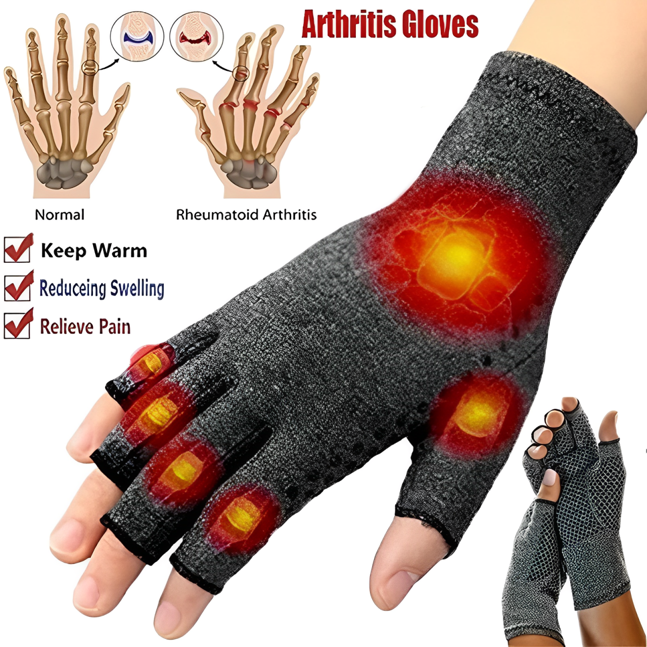 Guantes De Compresion Alivia Dolores