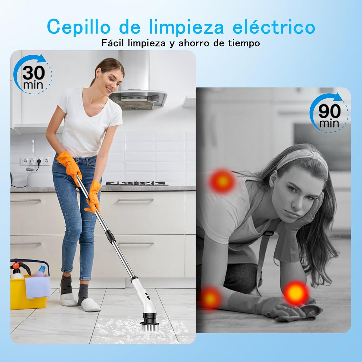 Cepillo Eléctrico De Limpieza 9 En 1