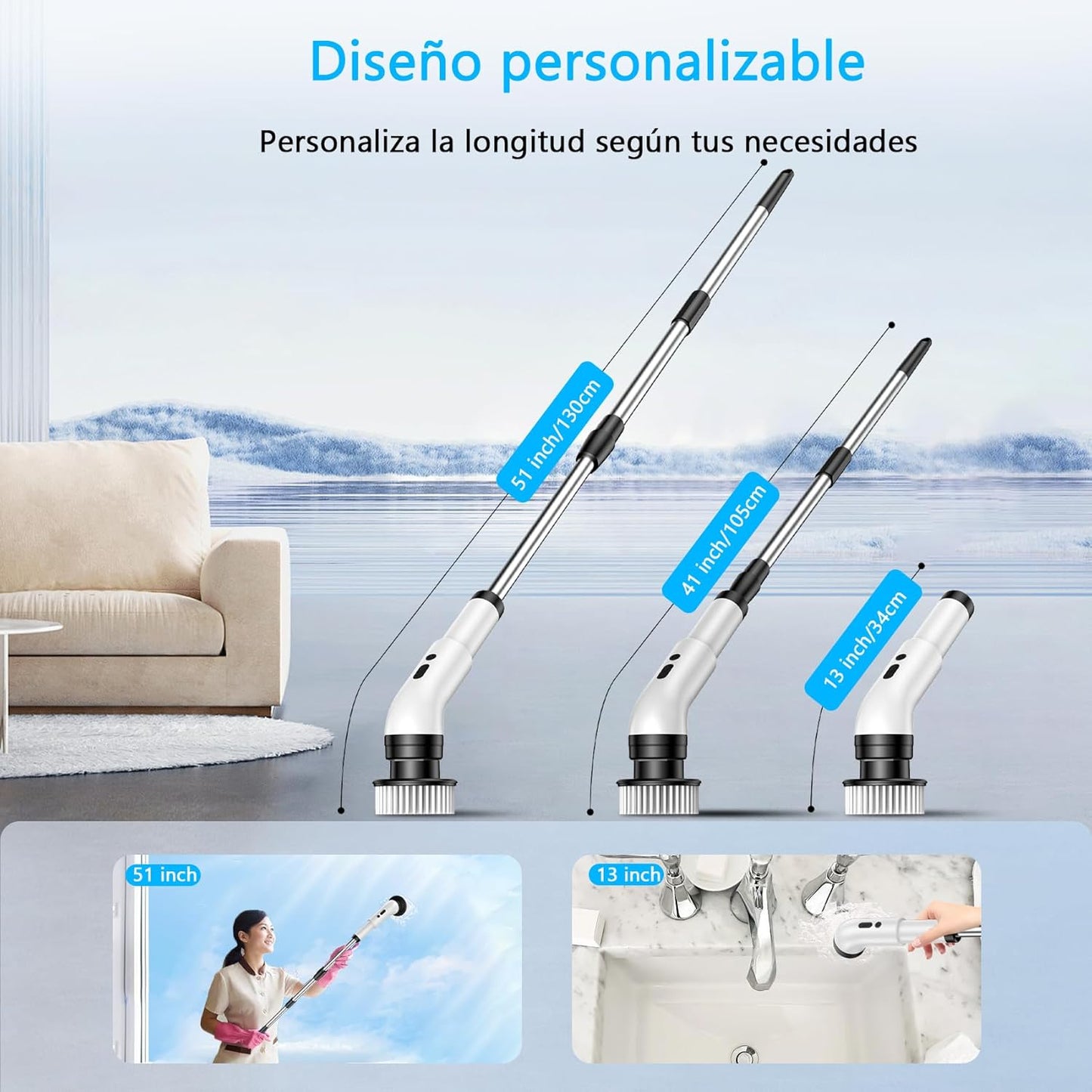 Cepillo Eléctrico De Limpieza 9 En 1