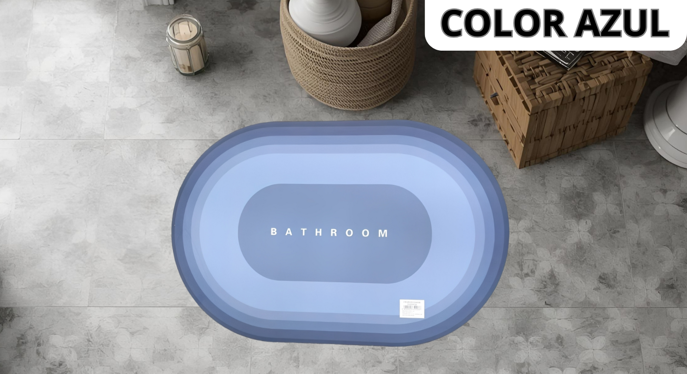 Alfombra absorbente para baño 🛁