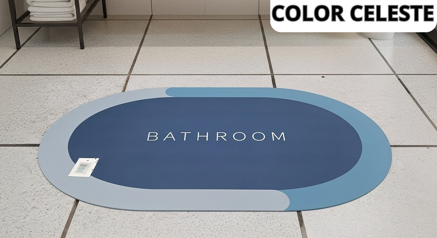Alfombra absorbente para baño 🛁
