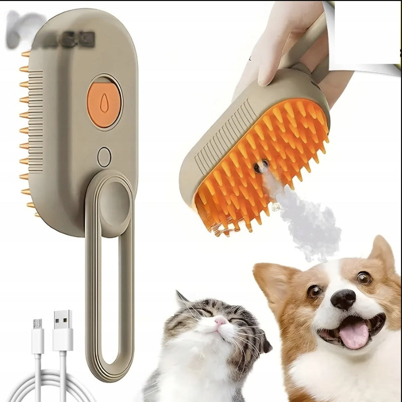 Cepillo de pulverización 3 en 1 para Mascotas 🐾