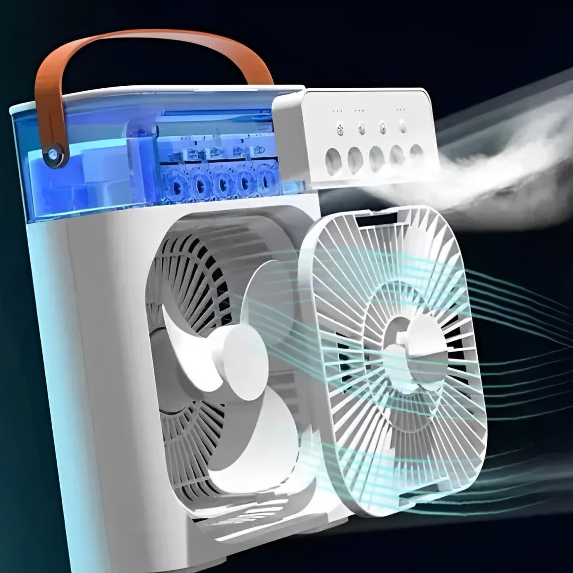 Humidificador Portatil Ventilador 3 En 1