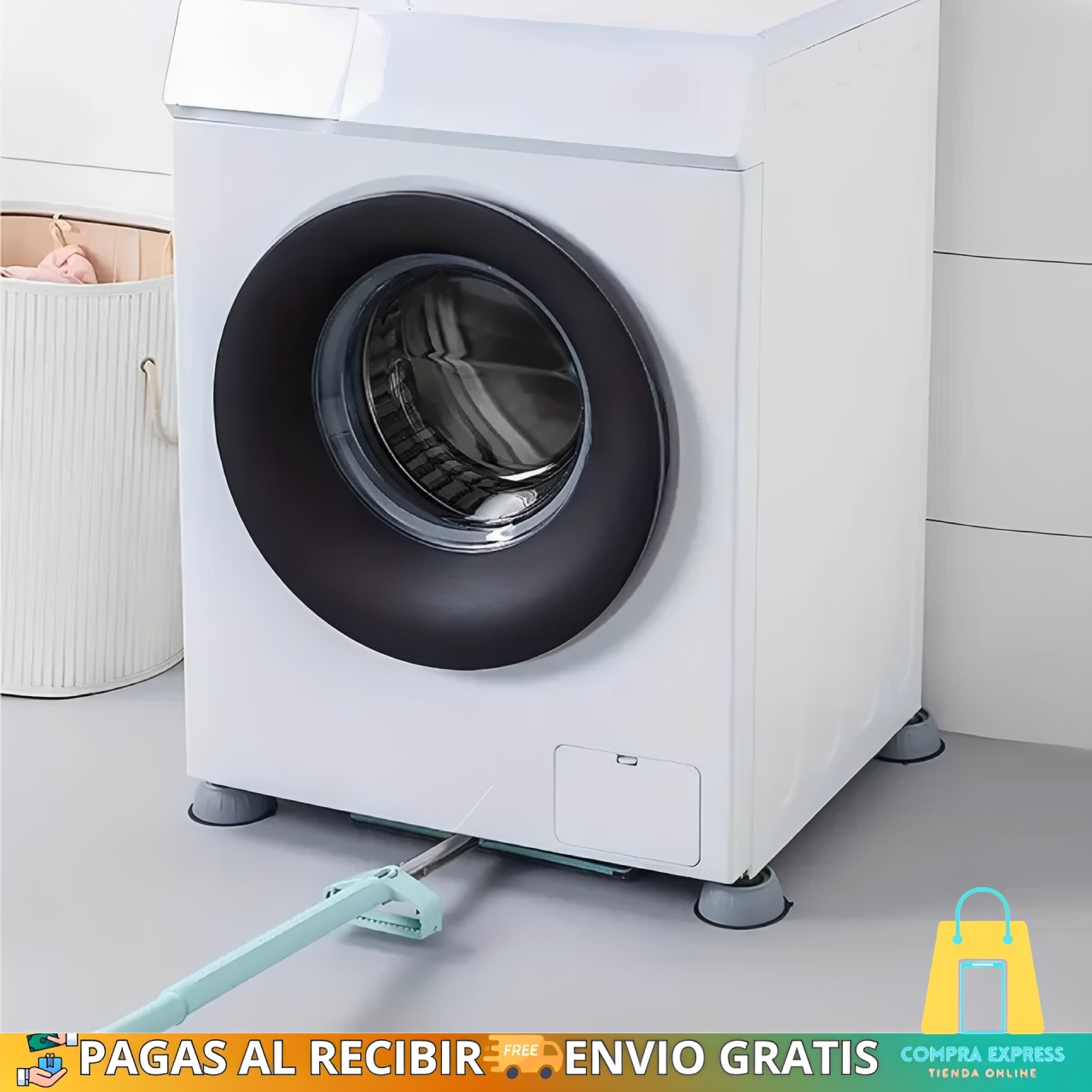 🤩Pack X4 Almohadillas Antivibración Para Lavarropa 🫧