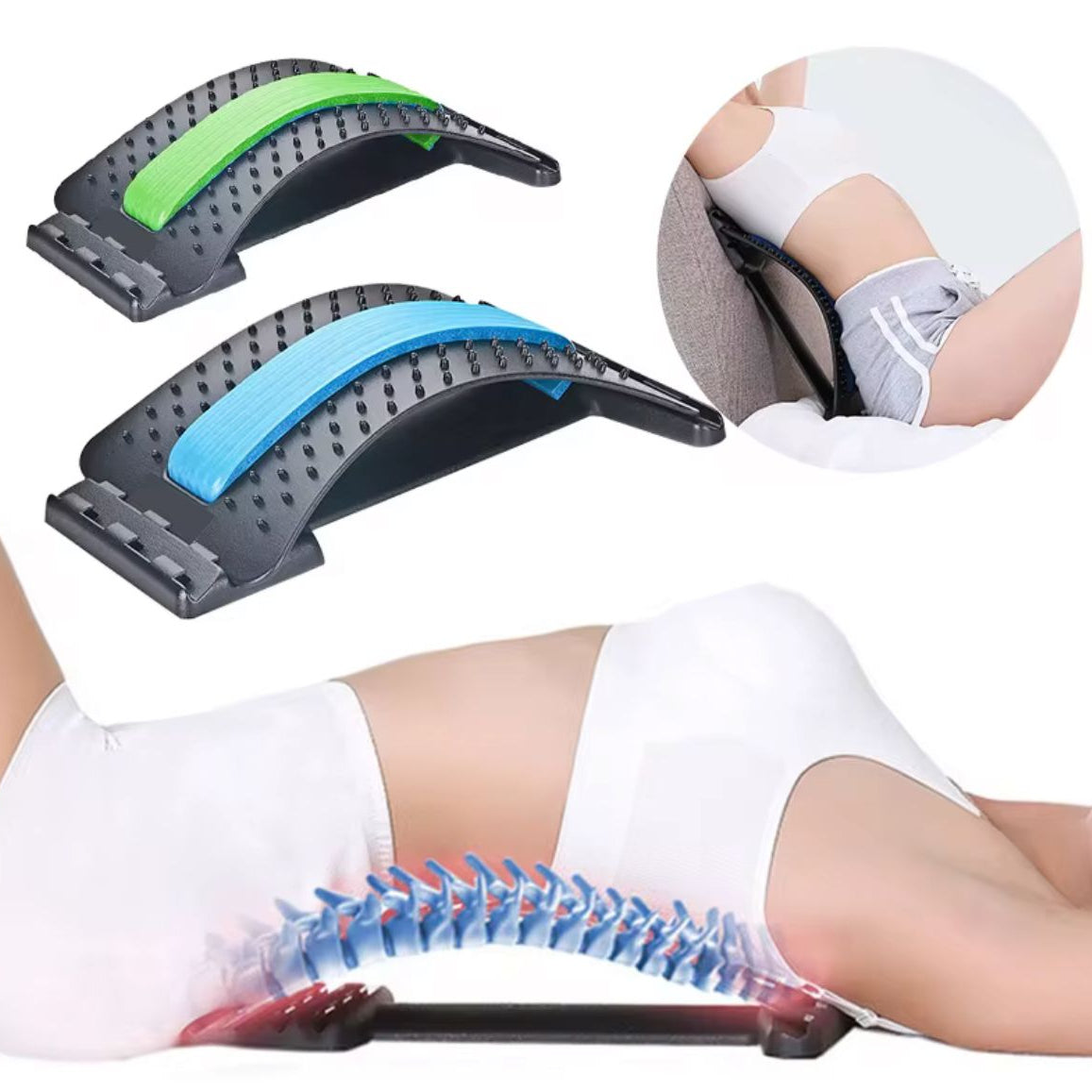 Corrector Lumbar y Estirador de Columna