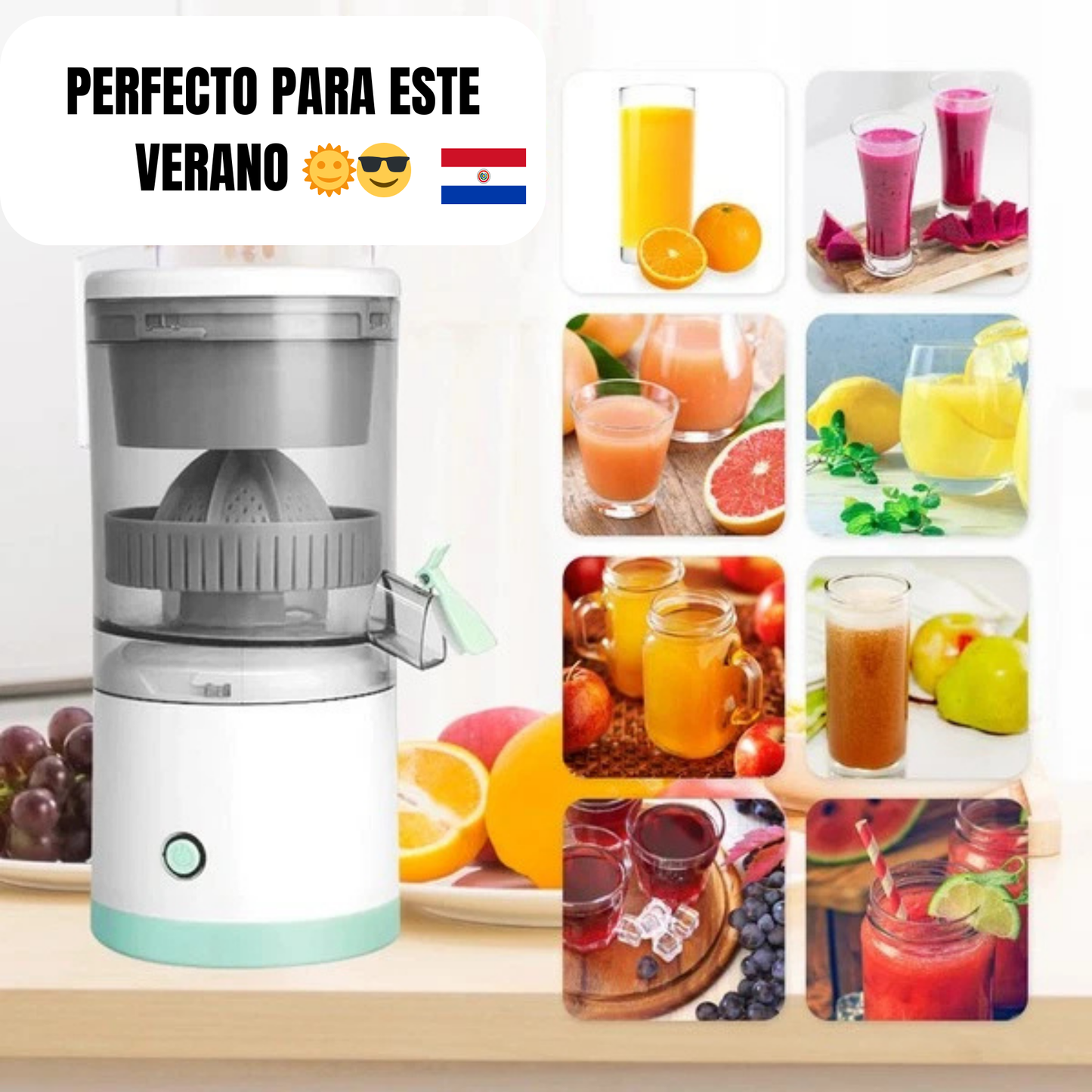 Exprimidor Eléctrico Recargable