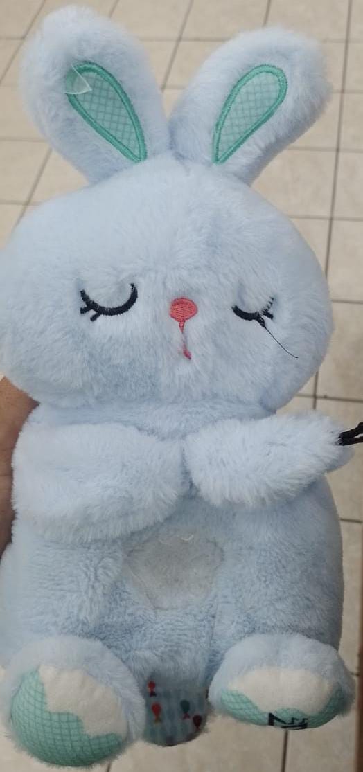 Peluche Conejito que respira con canción de cuna relajante