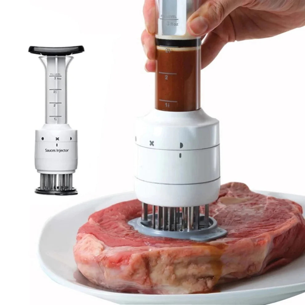 Ablandador e Inyector De Salsas Para Carnes 2 En 1