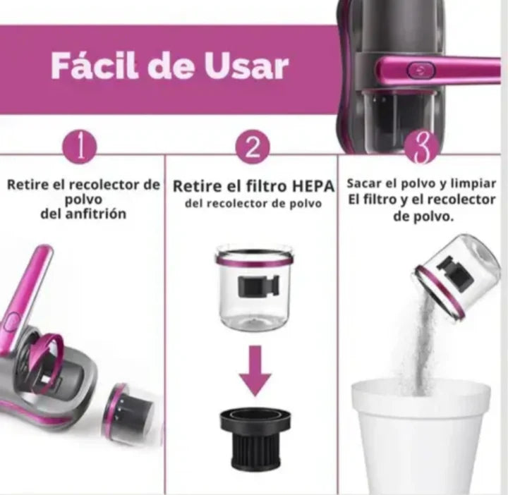 Aspiradora Anti-Ácaros con Luz UV