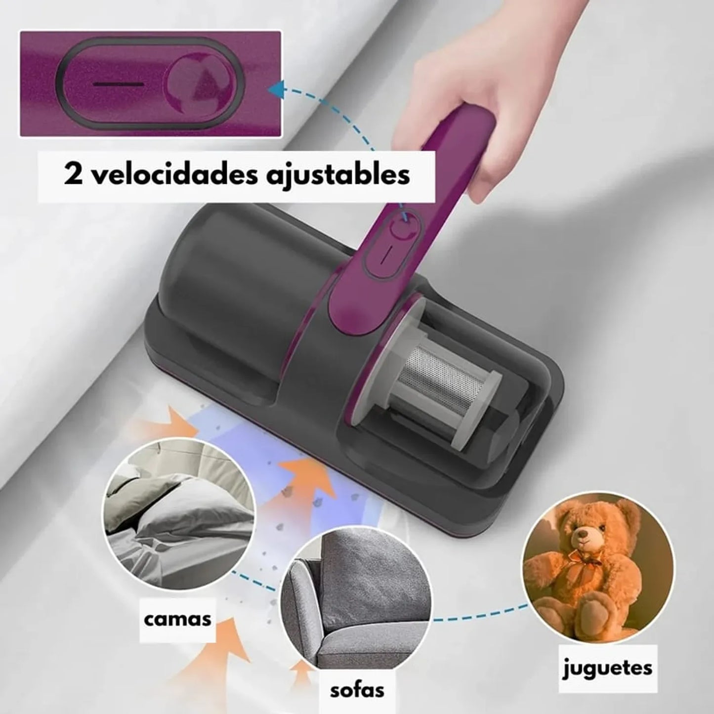 Aspiradora Anti-Ácaros con Luz UV