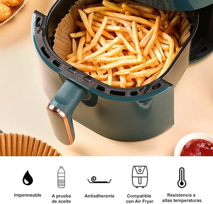 🍟 Papel para Airfryer – Paquete de 50 Unidades 🍗