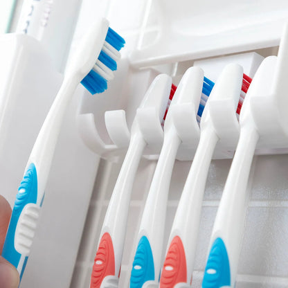 Organizador De Cepillos y Dispensador De Pasta Dental