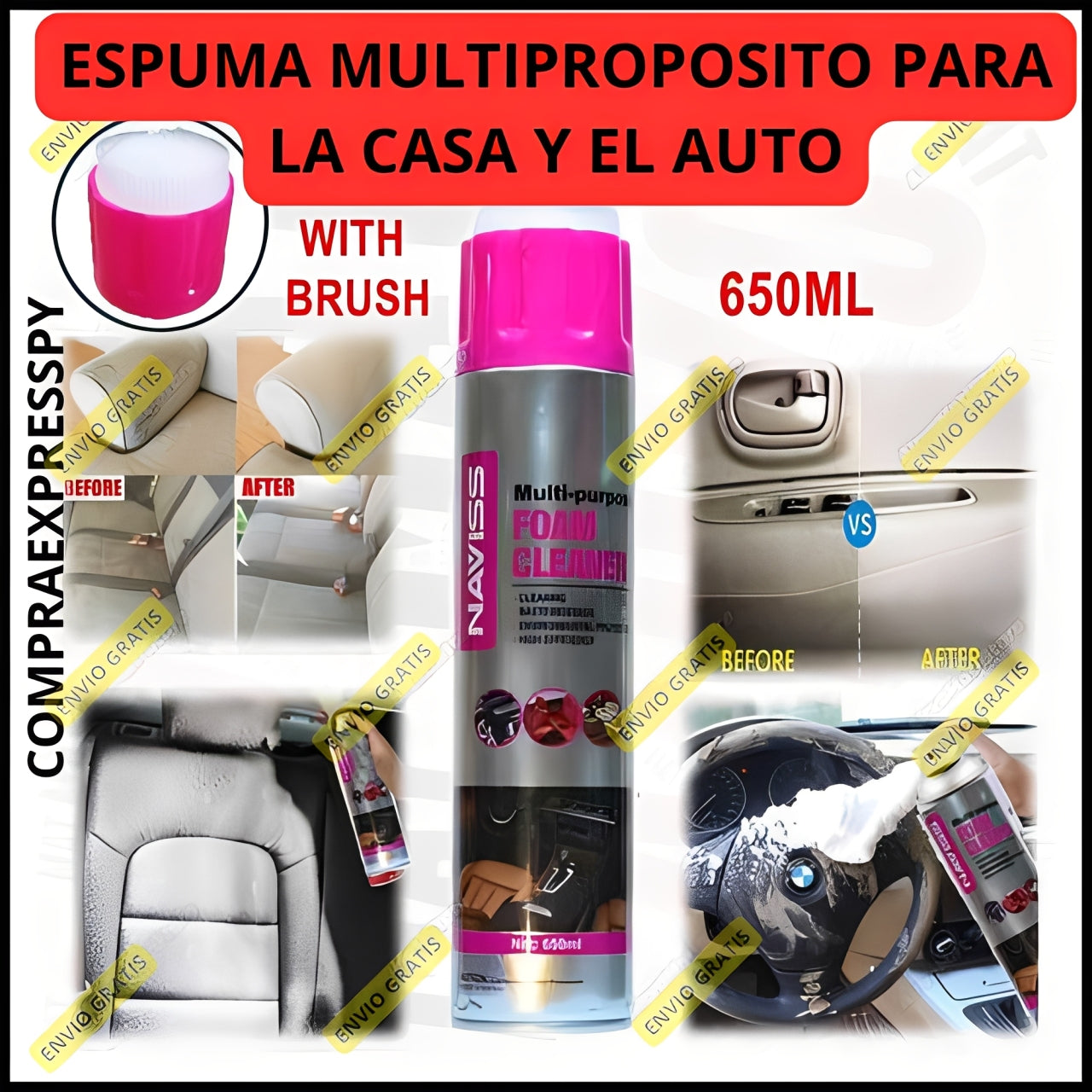Espuma Limpiadora Multiuso 650 ml