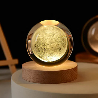 LÁMPARA 3D ESFERA DE CRISTAL
