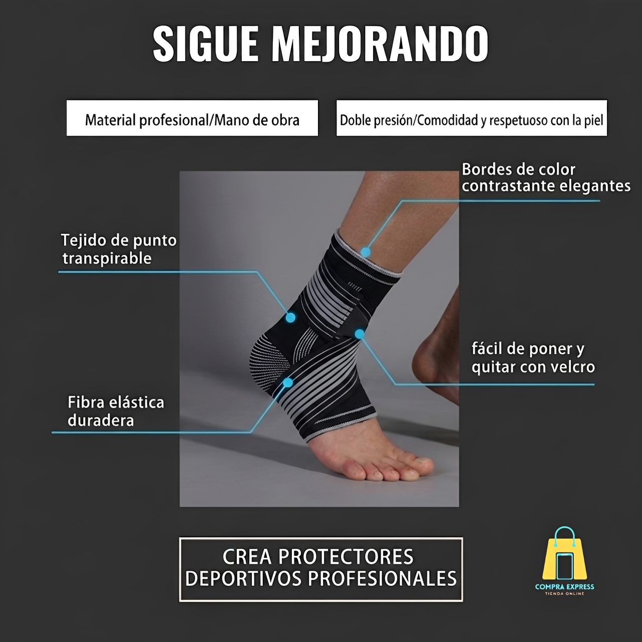 🤸🏼‍♂️Tobillera Premium - Alta Calidad🦶🏼