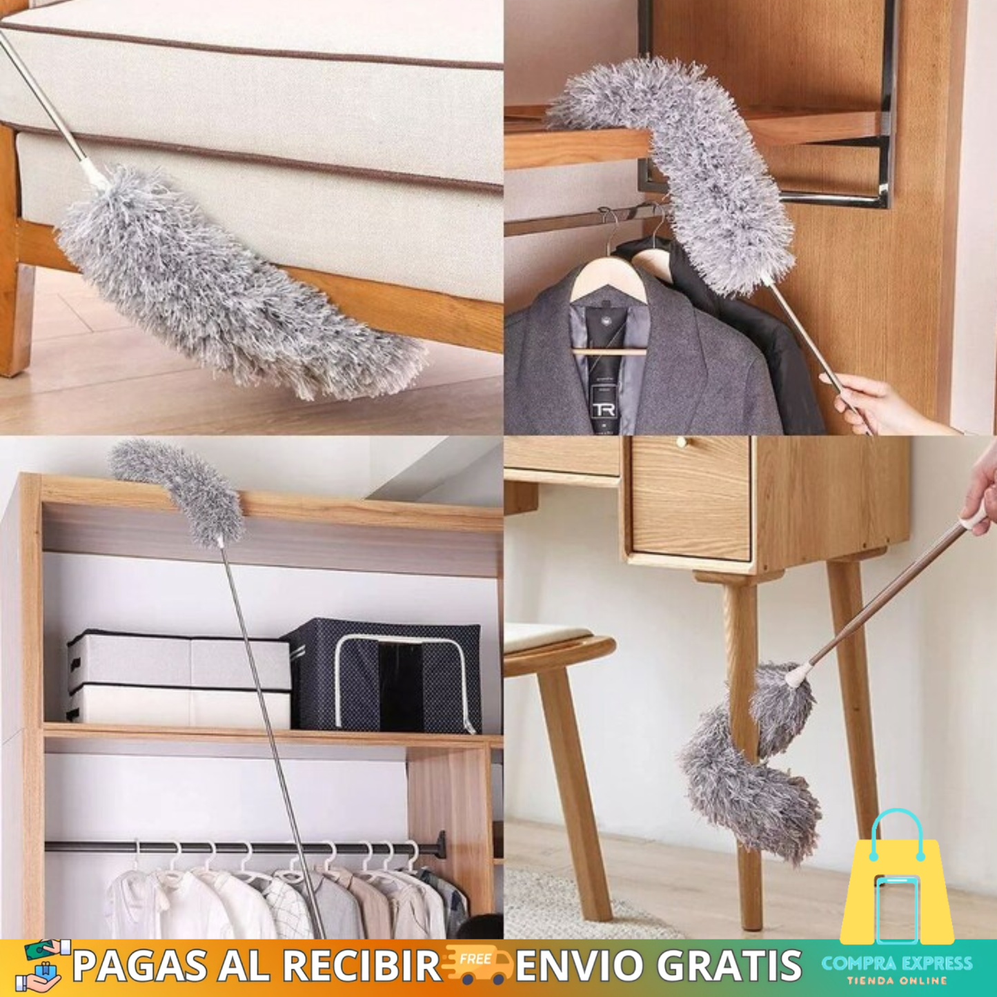 🏠Plumero Retráctil De Microfibra 🪶