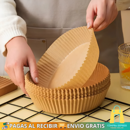 🍟 Papel para Airfryer – Paquete de 50 Unidades 🍗