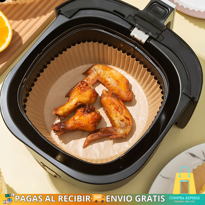 🍟 Papel para Airfryer – Paquete de 50 Unidades 🍗