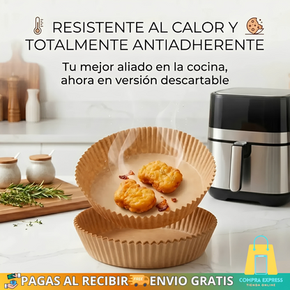 🍟 Papel para Airfryer – Paquete de 50 Unidades 🍗