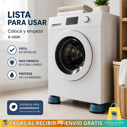 🤩Pack X4 Almohadillas Antivibración Para Lavarropa 🫧