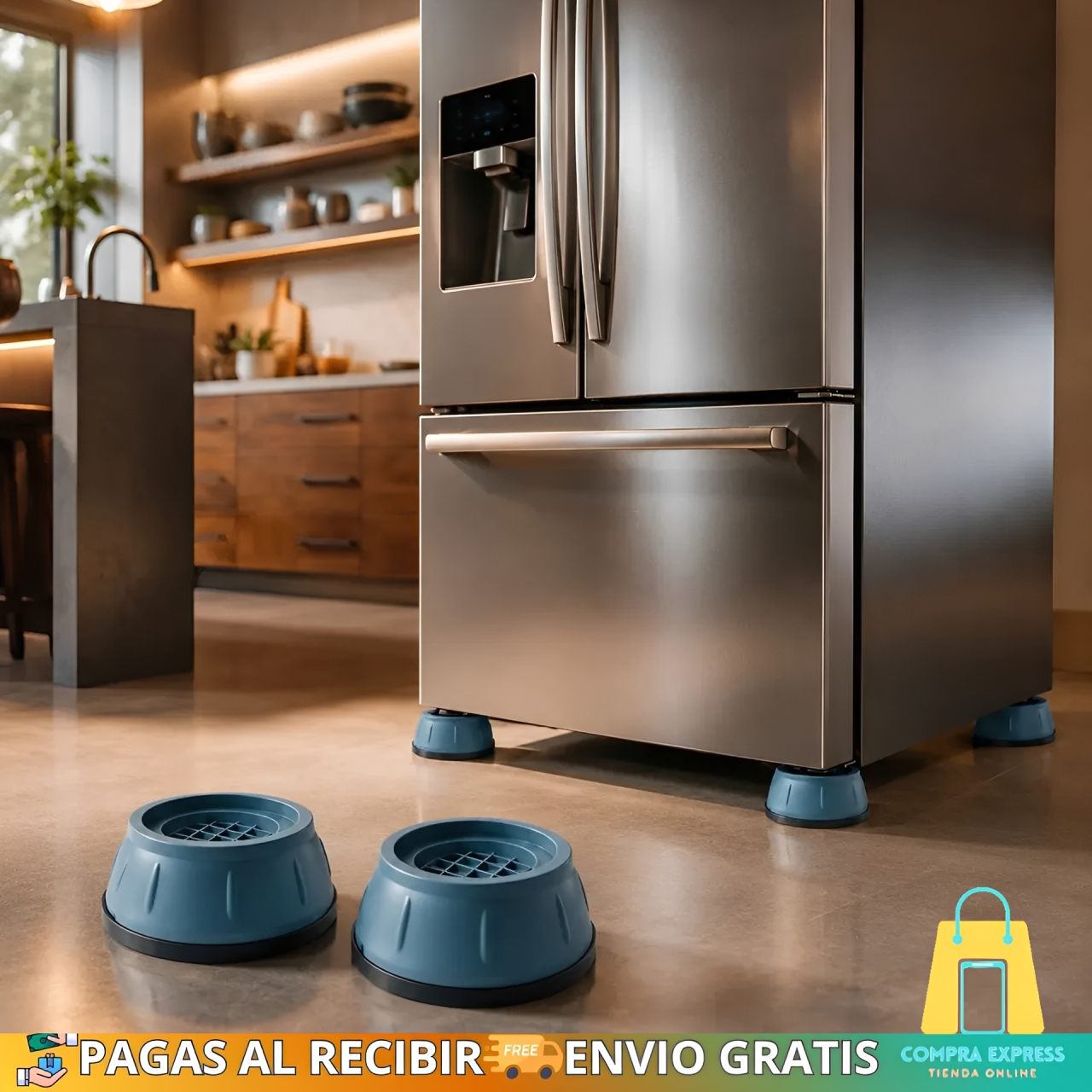 🤩Pack X4 Almohadillas Antivibración Para Lavarropa 🫧