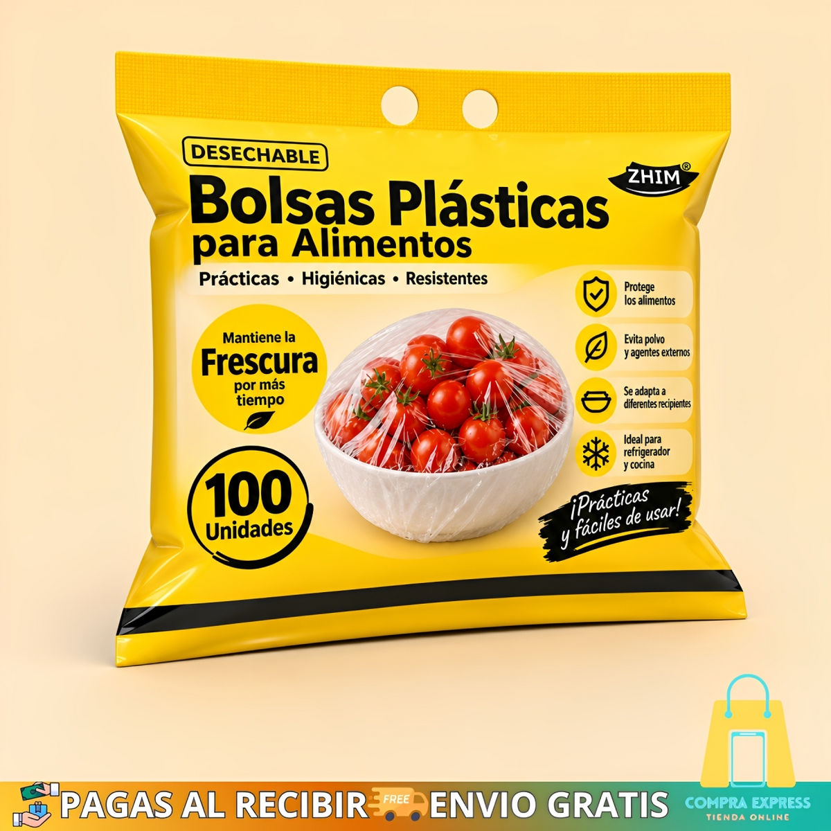 FreshCover™ 🥗 - Bolsas protectoras 100 unidades 💯