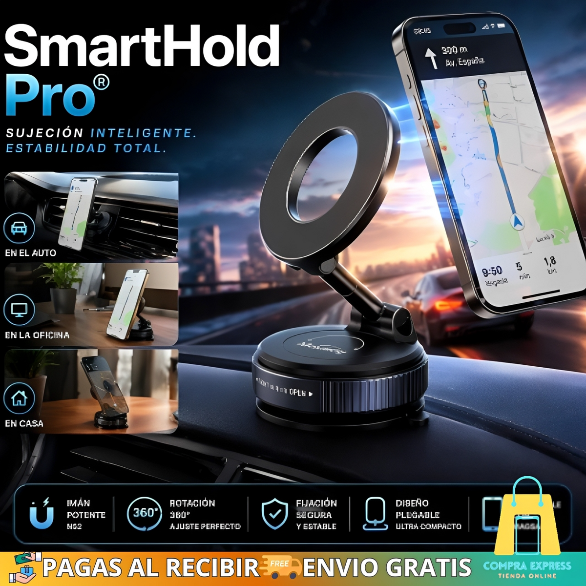 🧲 Soporte Magnético SmartHold Pro®