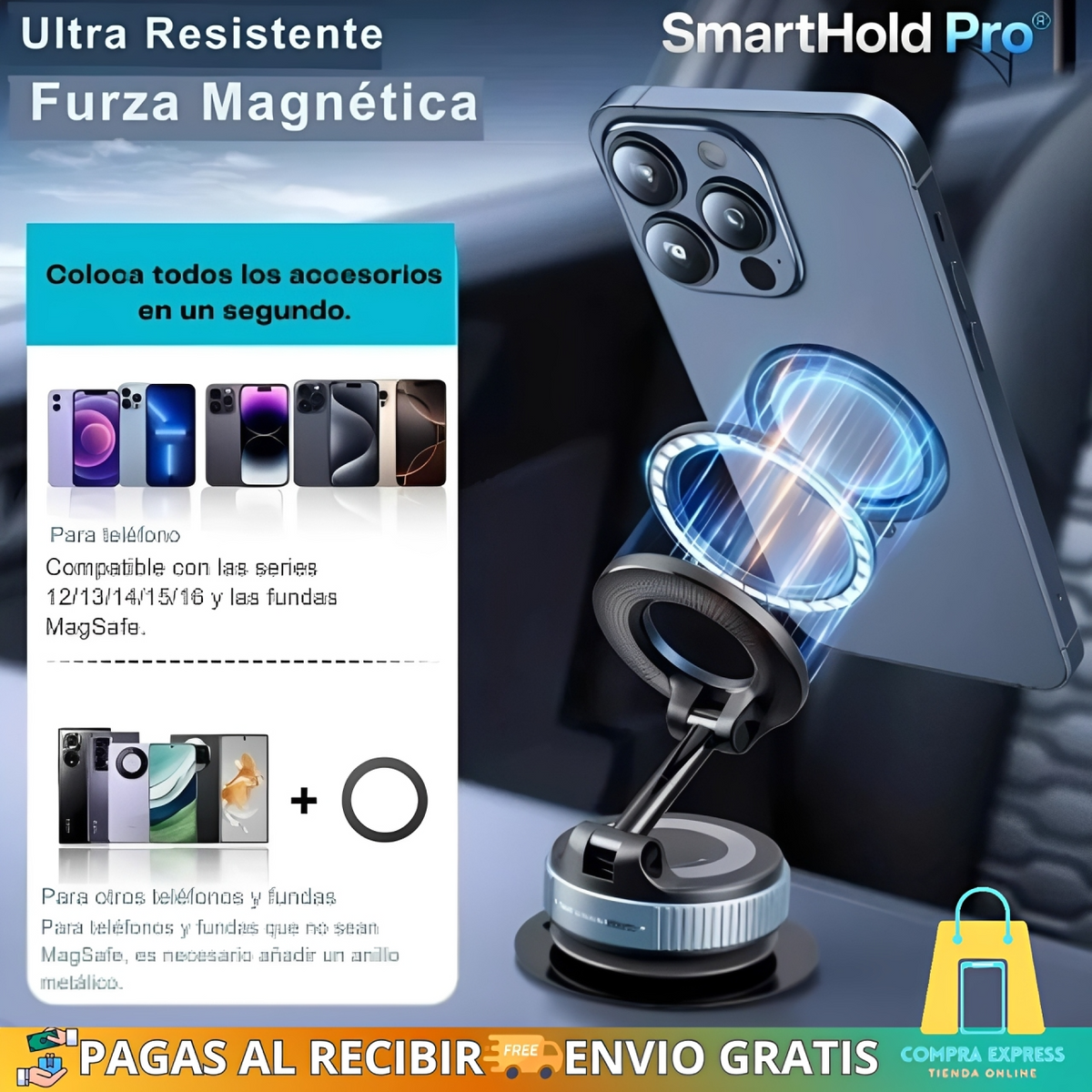 🧲 Soporte Magnético SmartHold Pro®