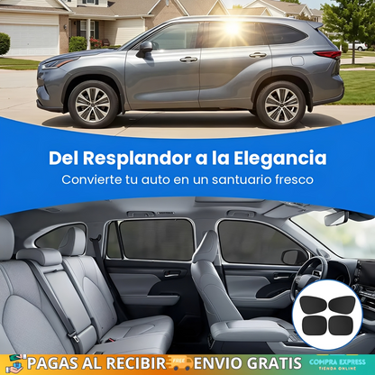😥Protector Solar Lateral Para Auto🚗 (Set completo de 4 piezas)