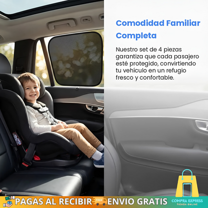 😥Protector Solar Lateral Para Auto🚗 (Set completo de 4 piezas)