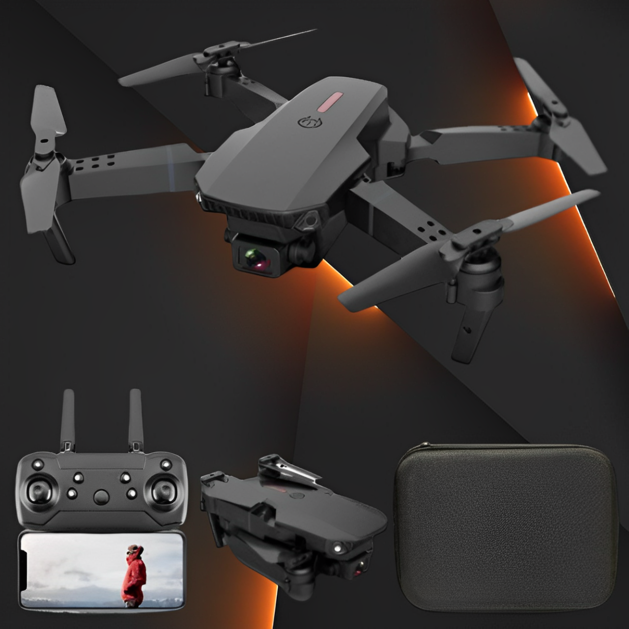 Drone Plegable con Cámara Dual 4K 🚀