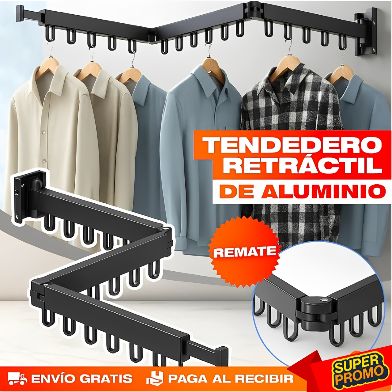 TENDEDERO PLEGABLE (Alta Calidad)
