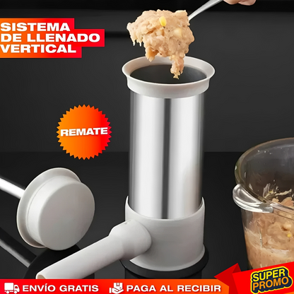 Embutidora Manual 2 en 1 para Carne 🌭 Haz Embutidos y Albondigas en Casa