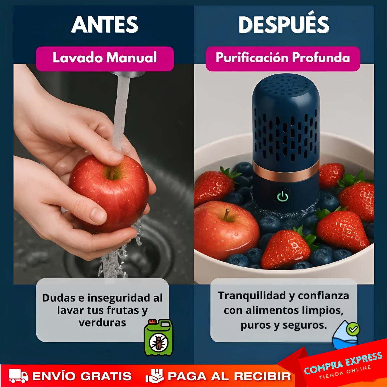 Purificador de Frutas y Verduras