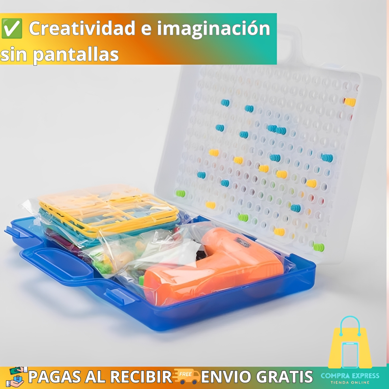 KidsBuild™ - Maletín De Construcción De Juguete 🤩🔧
