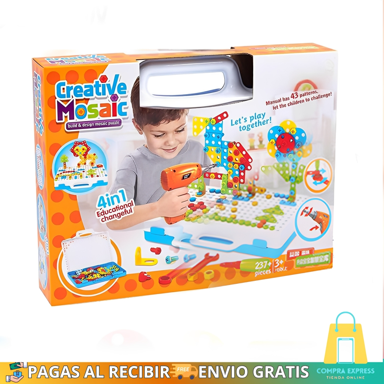 KidsBuild™ - Maletín De Construcción De Juguete 🤩🔧
