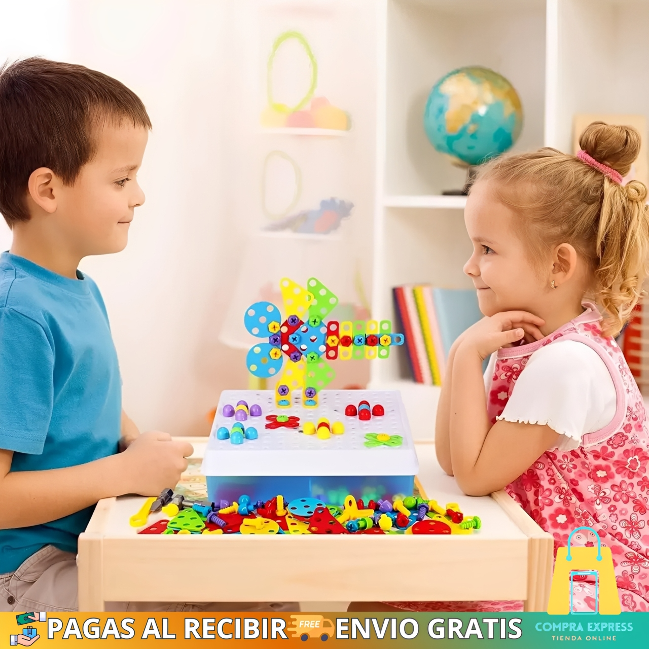 KidsBuild™ - Maletín De Construcción De Juguete 🤩🔧