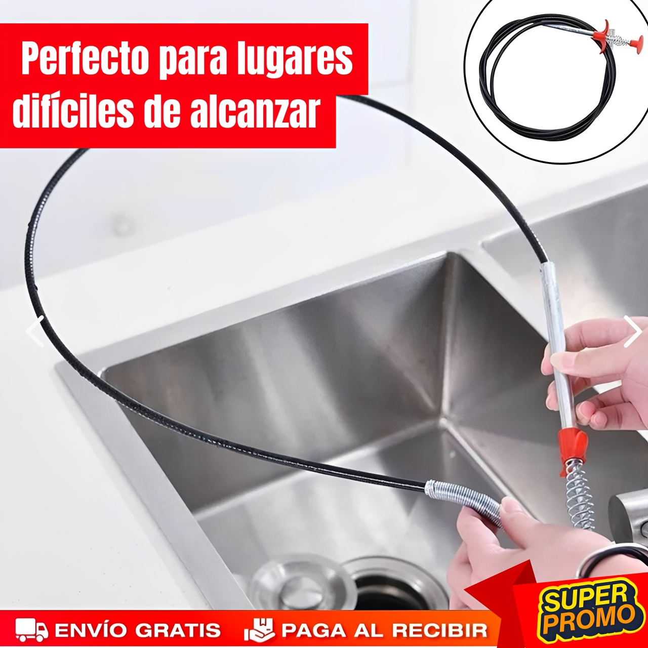 Destapador Flexible de Cañería🚽