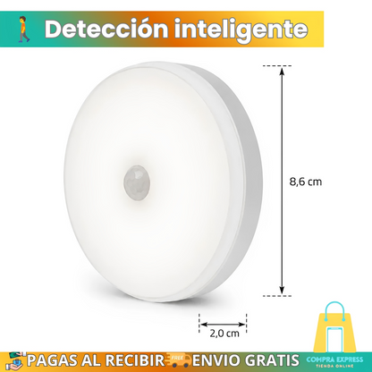 🏠Luz Led Con Sensor De Movimiento (Cálido)💡PACK X2 UNIDADES
