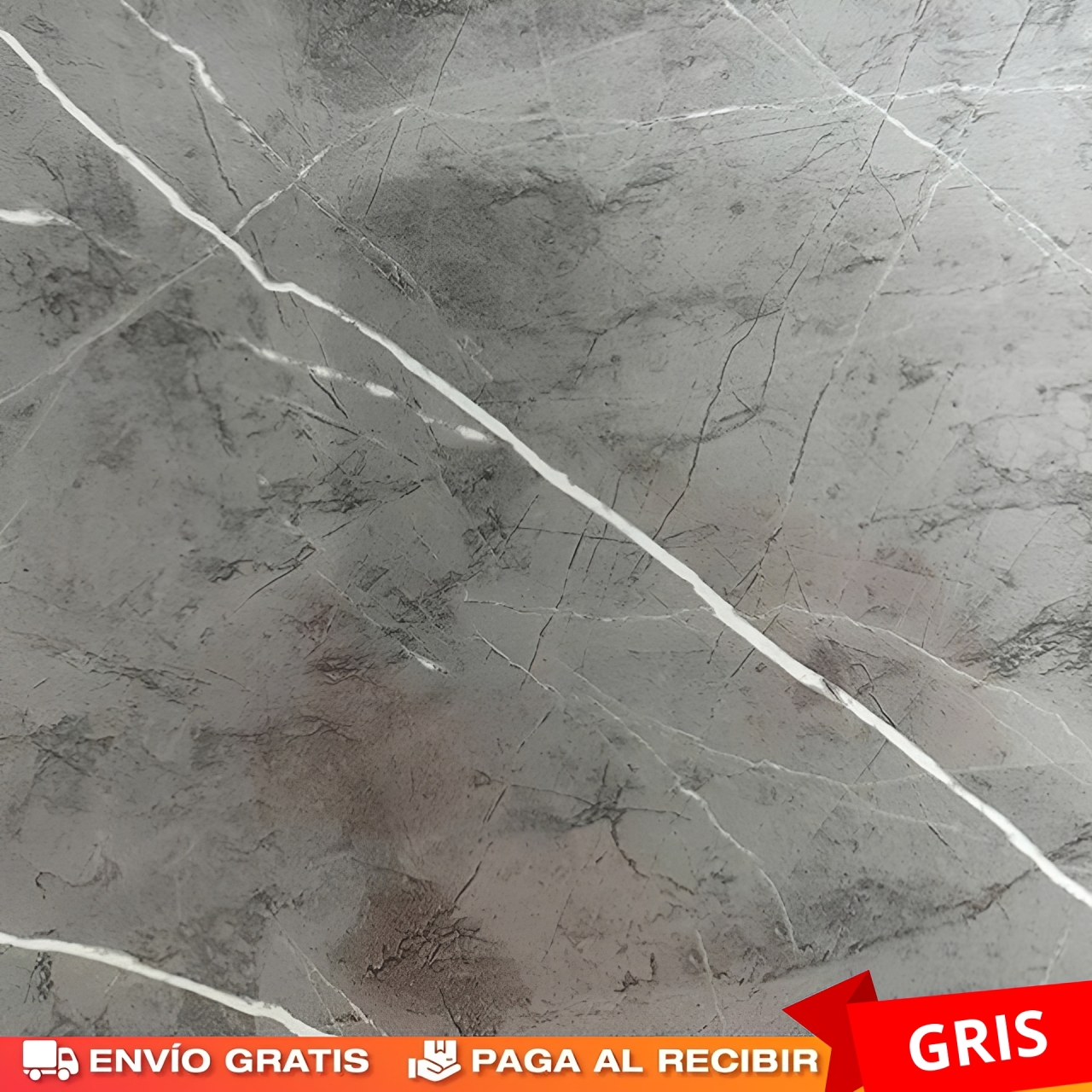 Papel Autoadhesivo Símil Mármol 5M Largo x 60 CM Ancho