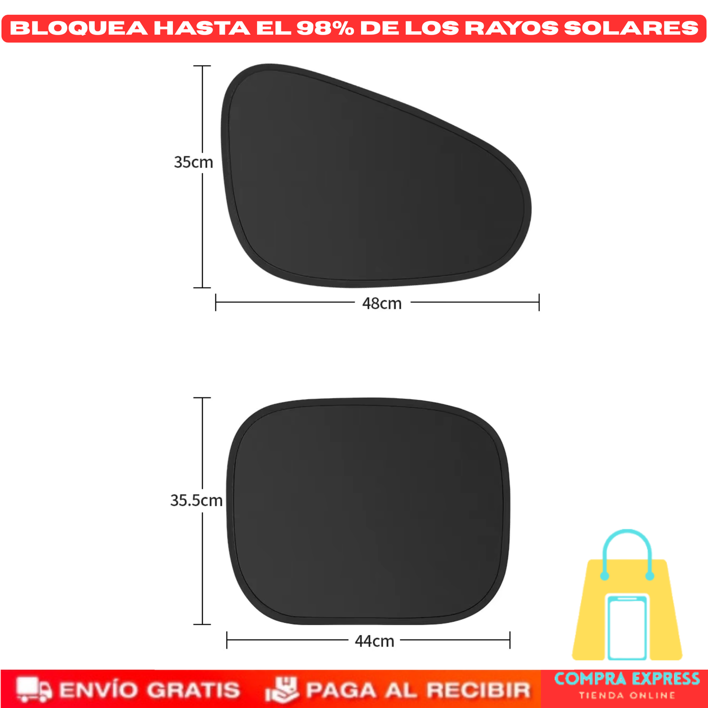 😥Protector Solar Lateral Para Auto🚗