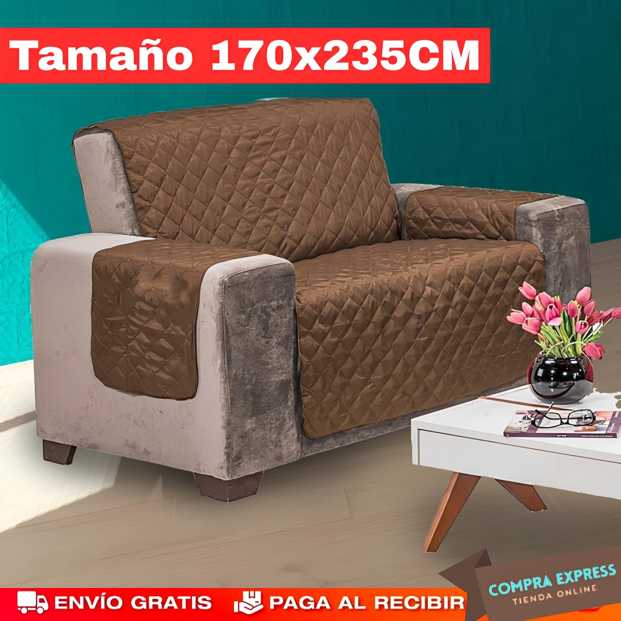 Protector para Sofá - Tamaño 2 Plazas (170 x 235 cm)