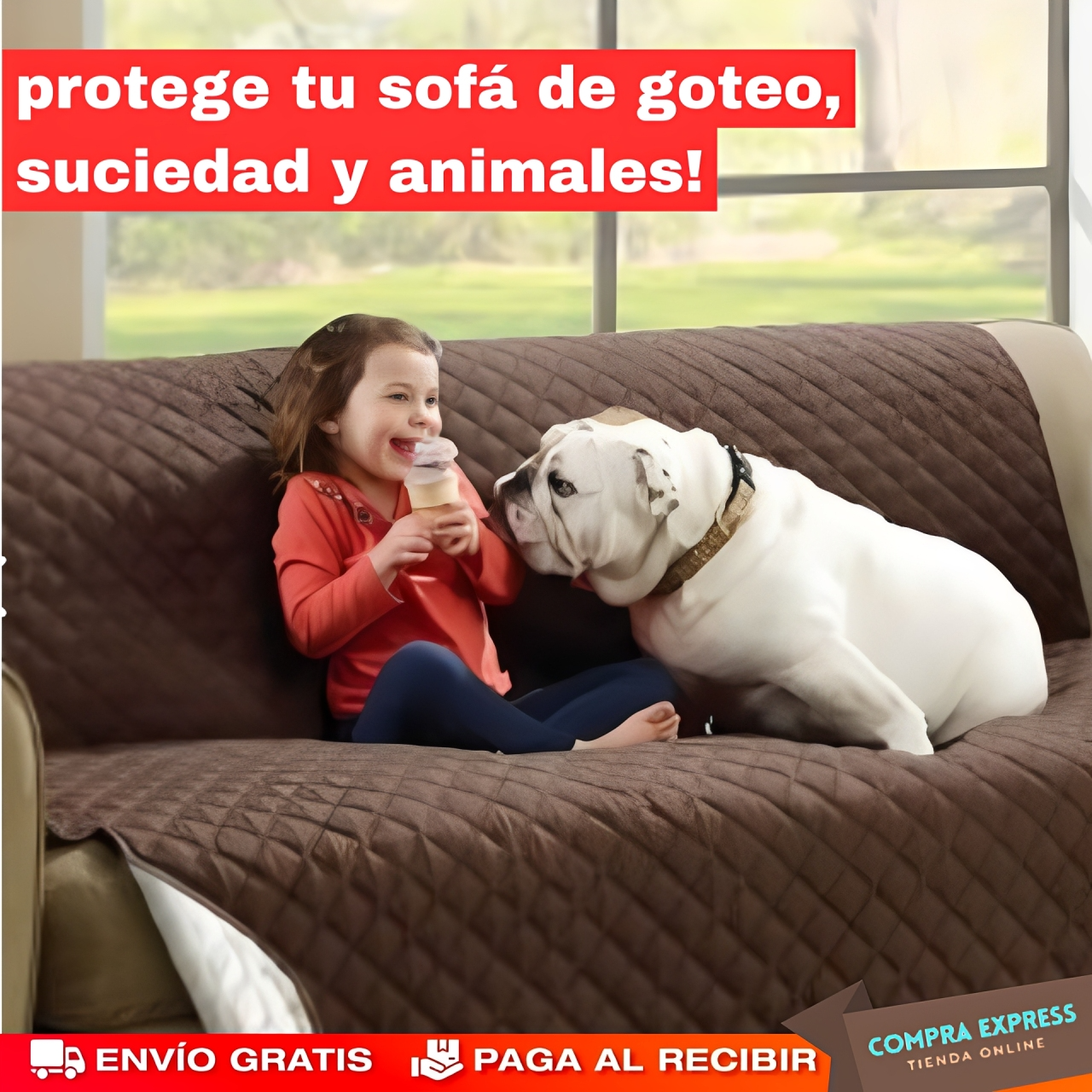 Protector para Sofá - Tamaño 2 Plazas (170 x 235 cm)