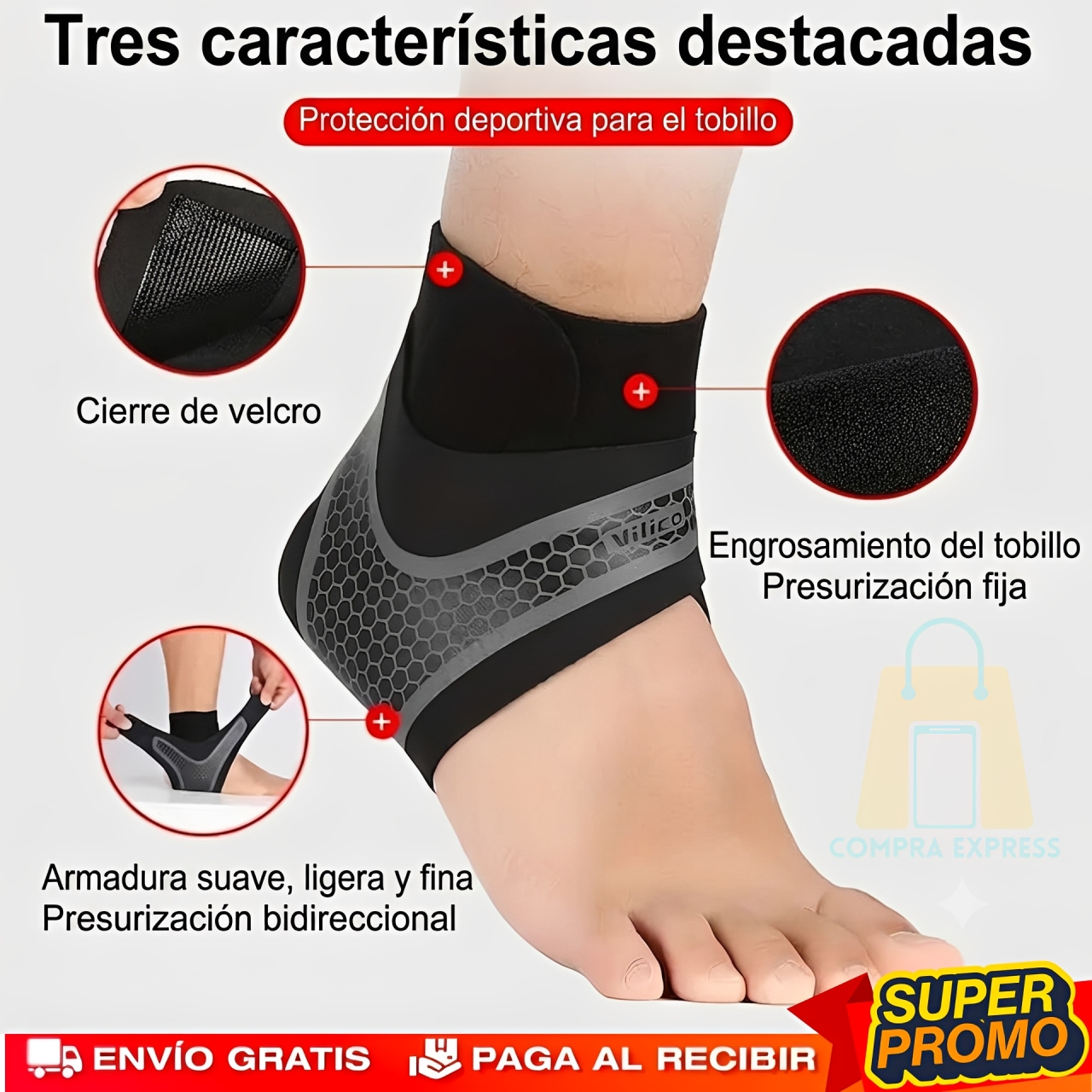 Shendiao™ - Tobillera de Compresión Ajustable