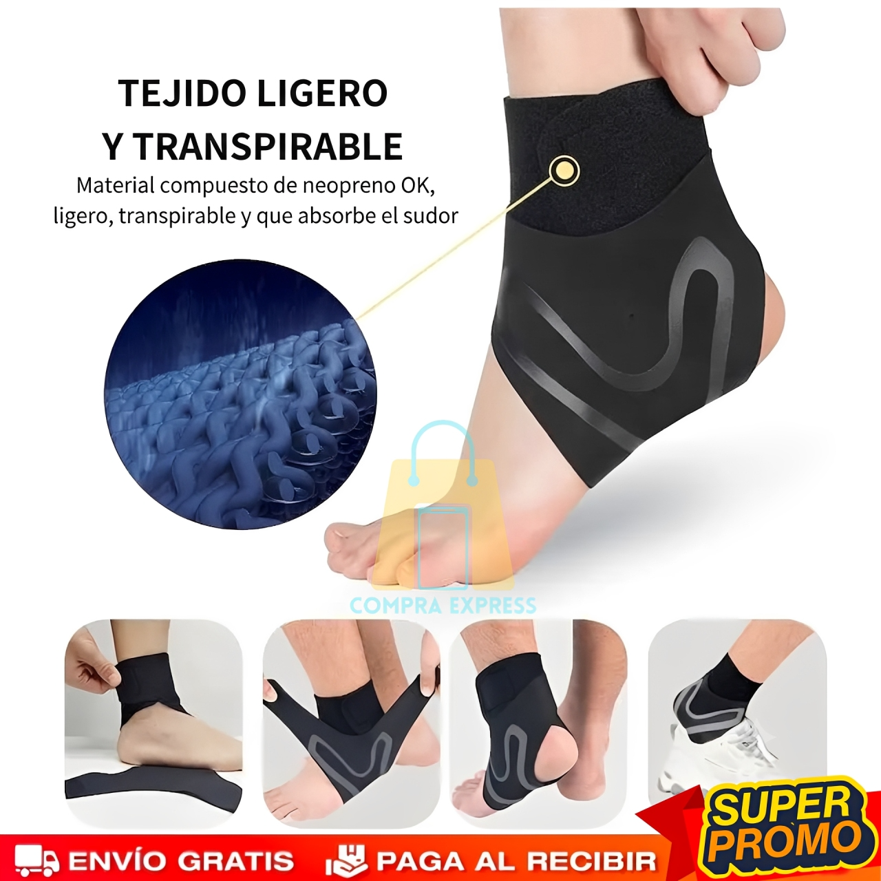 Shendiao™ - Tobillera de Compresión Ajustable