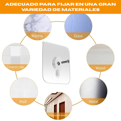 Colgador Adhesivo De Pared 10 Unidades