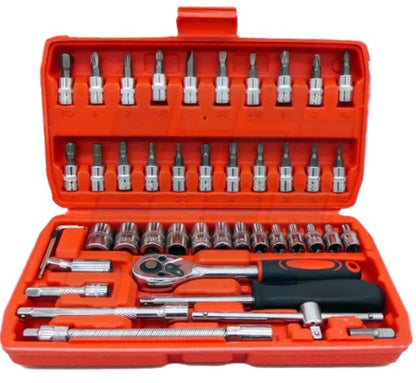 Juego De Llaves 46pcs Caja Roja