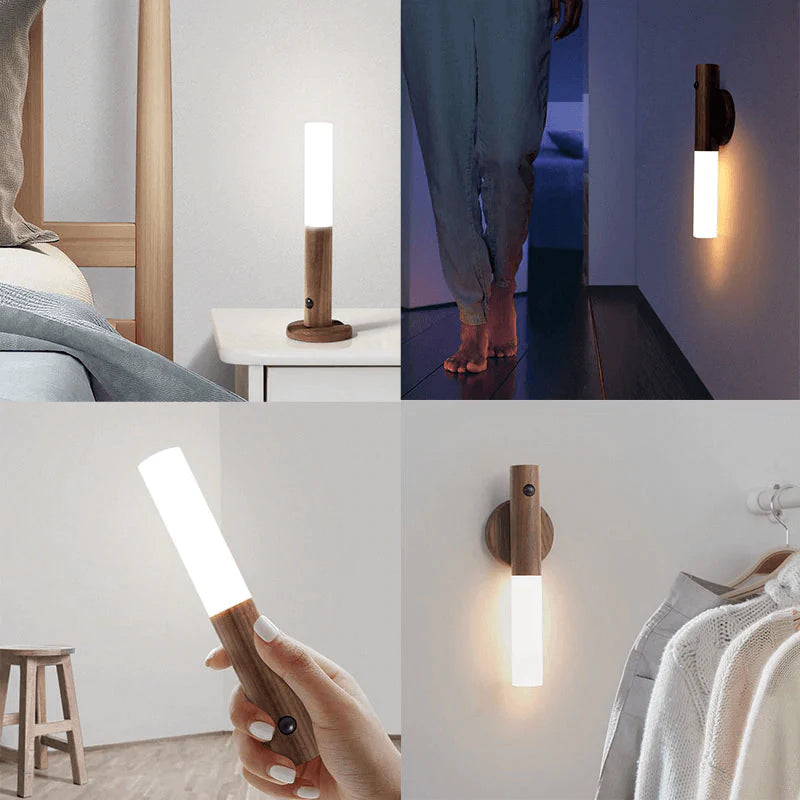 LÁMPARA CON SENSOR DE MOVIMIENTO DE PARED Y PORTÁTIL