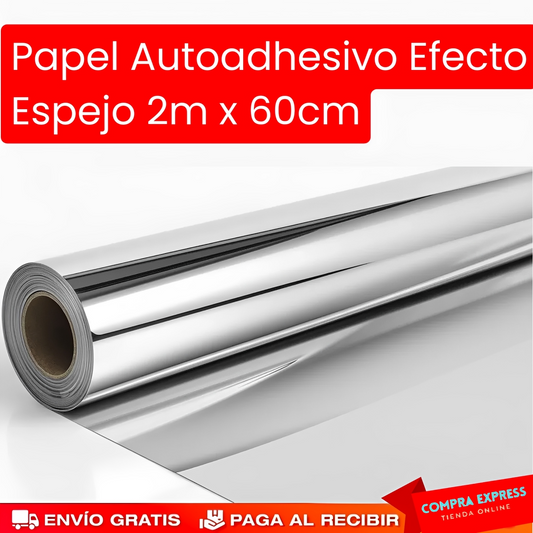 Papel Adhesivo Efecto Espejo 2M x 60CM